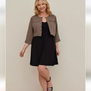 Torrid Cropped Jacket